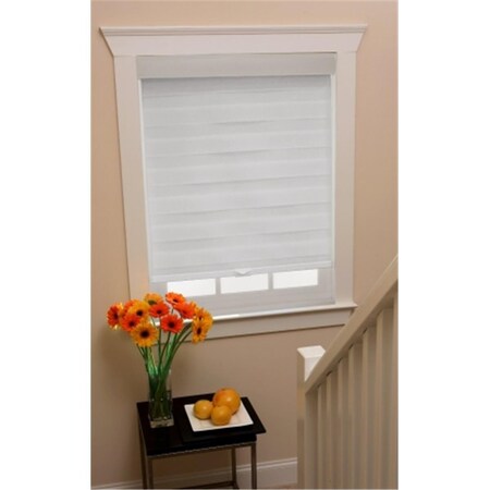 Achim Importing Achim Importing CC2772WH02 Cordless Celestial Sheer Double Layered Shade; White - 27 x 72 in. CC2772WH02